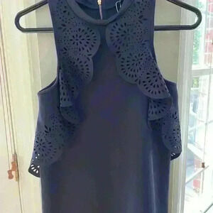 Hannah Banana Girls Size 12 Navy Sleeveless Dress, Like New